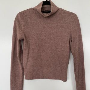 Zara Cropped Turtleneck Sweater